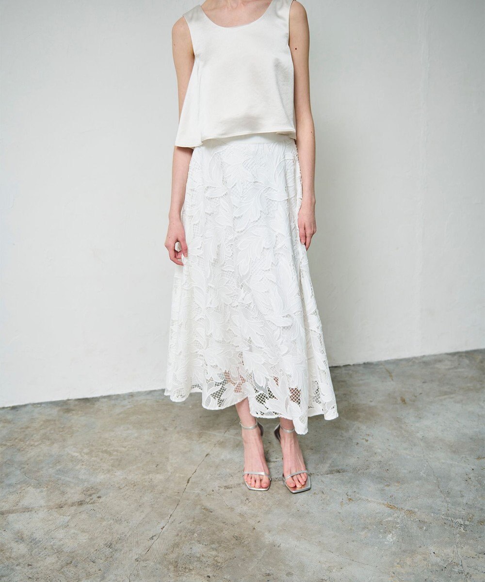 GRACE CONTINENTAL ケミカルリーフスカート 