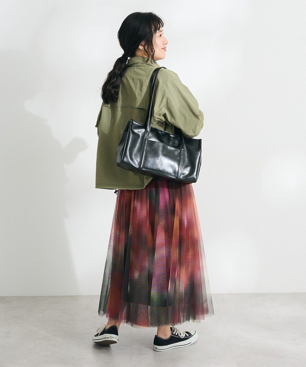 CRAFT STANDARD BOUTIQUE アート柄プリントチュールスカート 