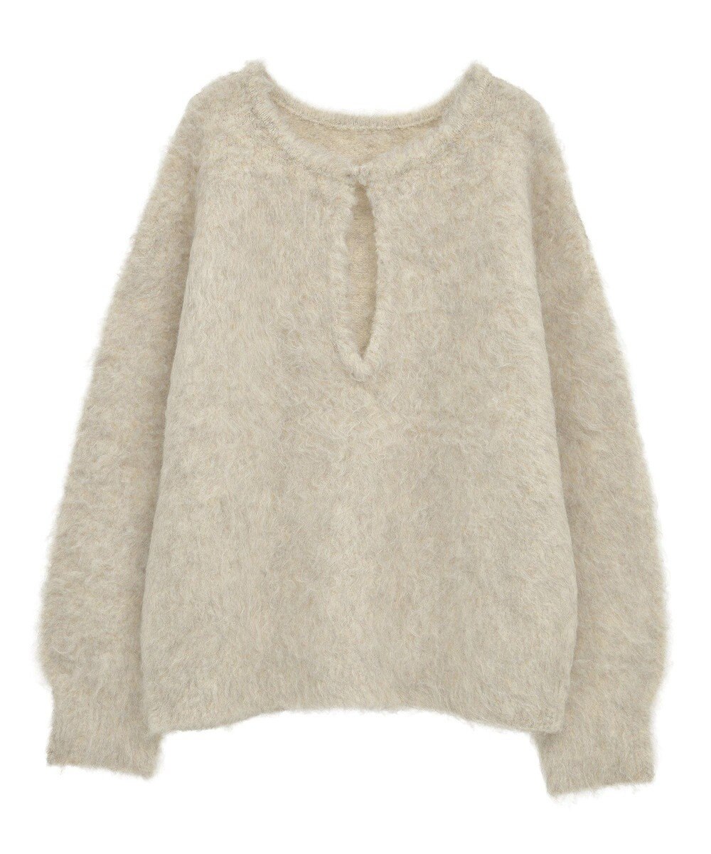 Green Parks 前後２ｗａｙキーネックシャギーニット 