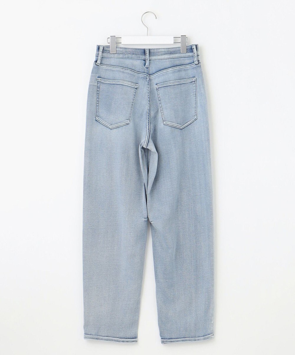 自由区 L 【19号サイズまで展開】ウスカルデニムダーツカーブ パンツ 