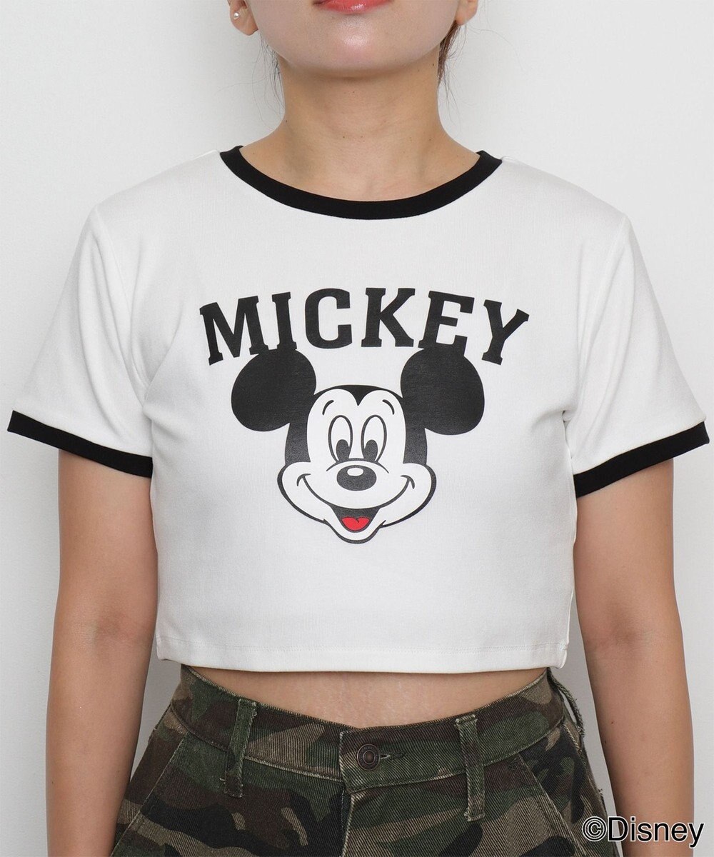 WEGO MICKEY　MOUSE／リンガーTシャツ 