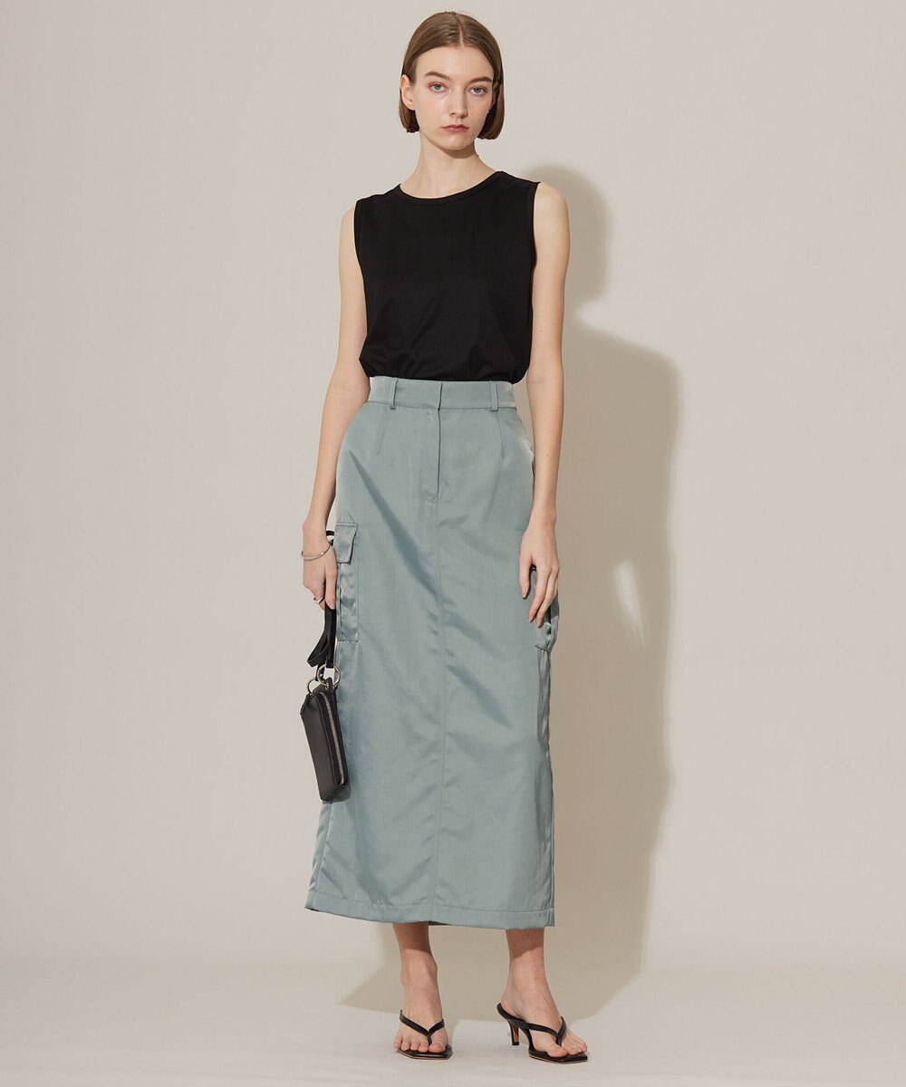 ICB L 【洗える】 コットンリヨセルスムース ノースリーブインナー 