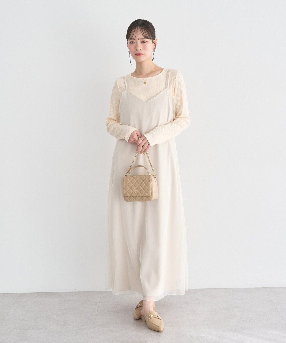 earth music&ecology SET2点チュール＆キャミワンピース 