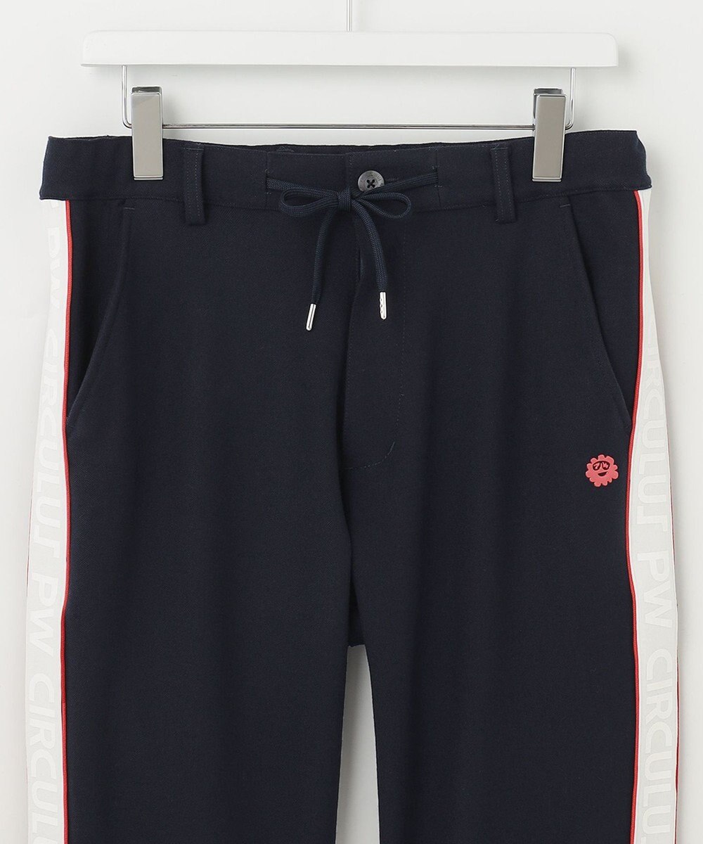 PW CIRCULUS 【MEN】【洗える/帯電防止/ストレッチ】ロゴ サイドライン パンツ 
