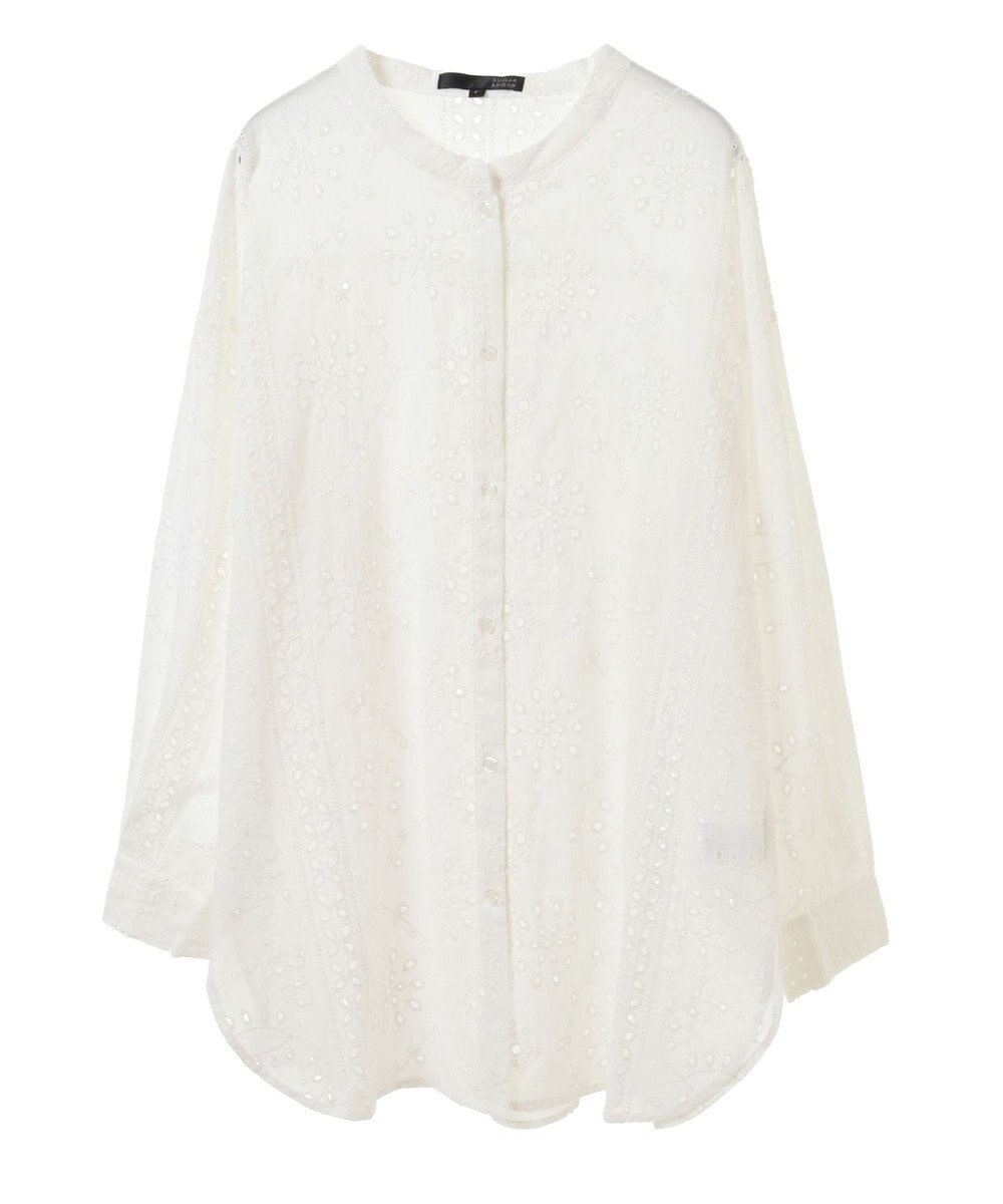 Green Parks ・ＳＵＧＡＲ　ＳＰＯＯＮ　刺繍レースシャツチュニック 
