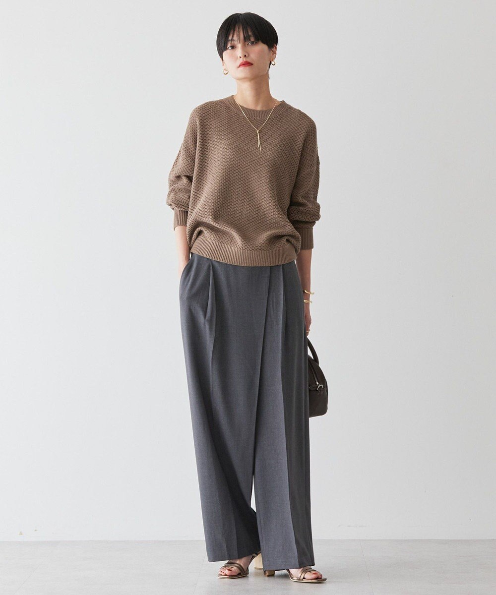 AMERICAN HOLIC 透かし編みニットプルオーバー 