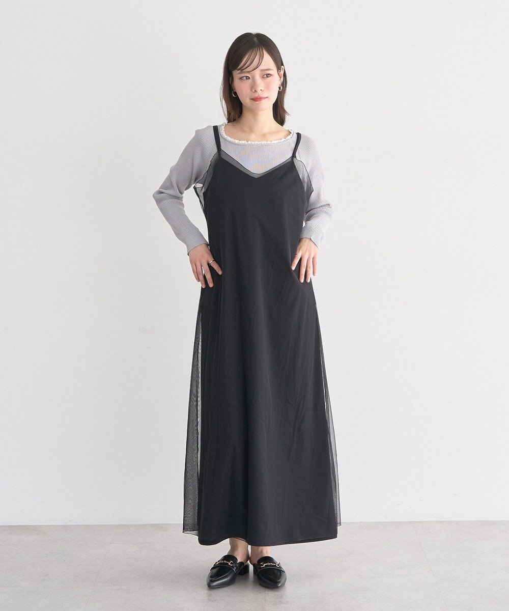 earth music&ecology SET2点チュール＆キャミワンピース 