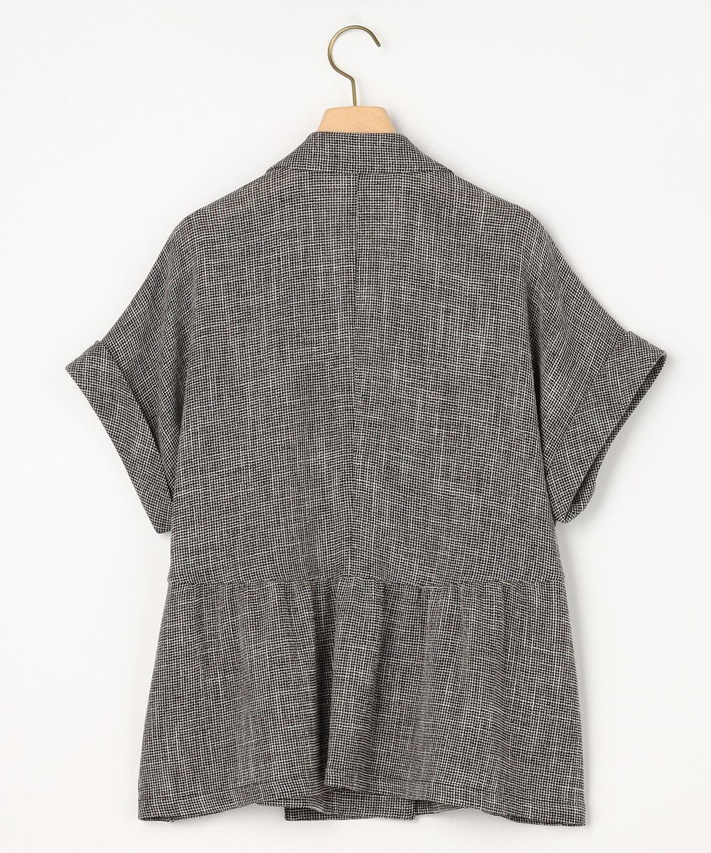 組曲 S 【先行予約】【WEB限定】メランジレノクロス バックペプラムジャケット 