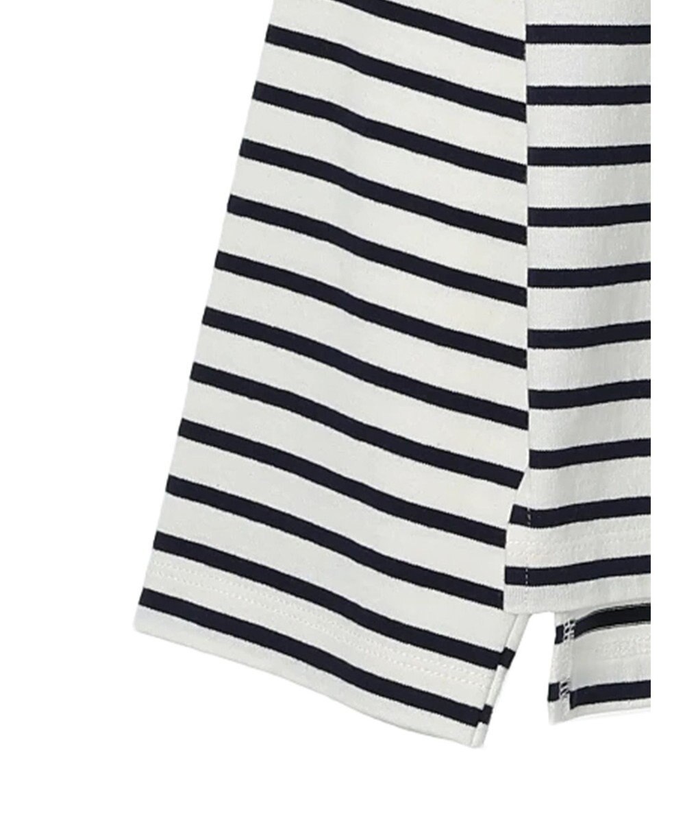 earth music&ecology レースボーダーカットソープルオーバー 