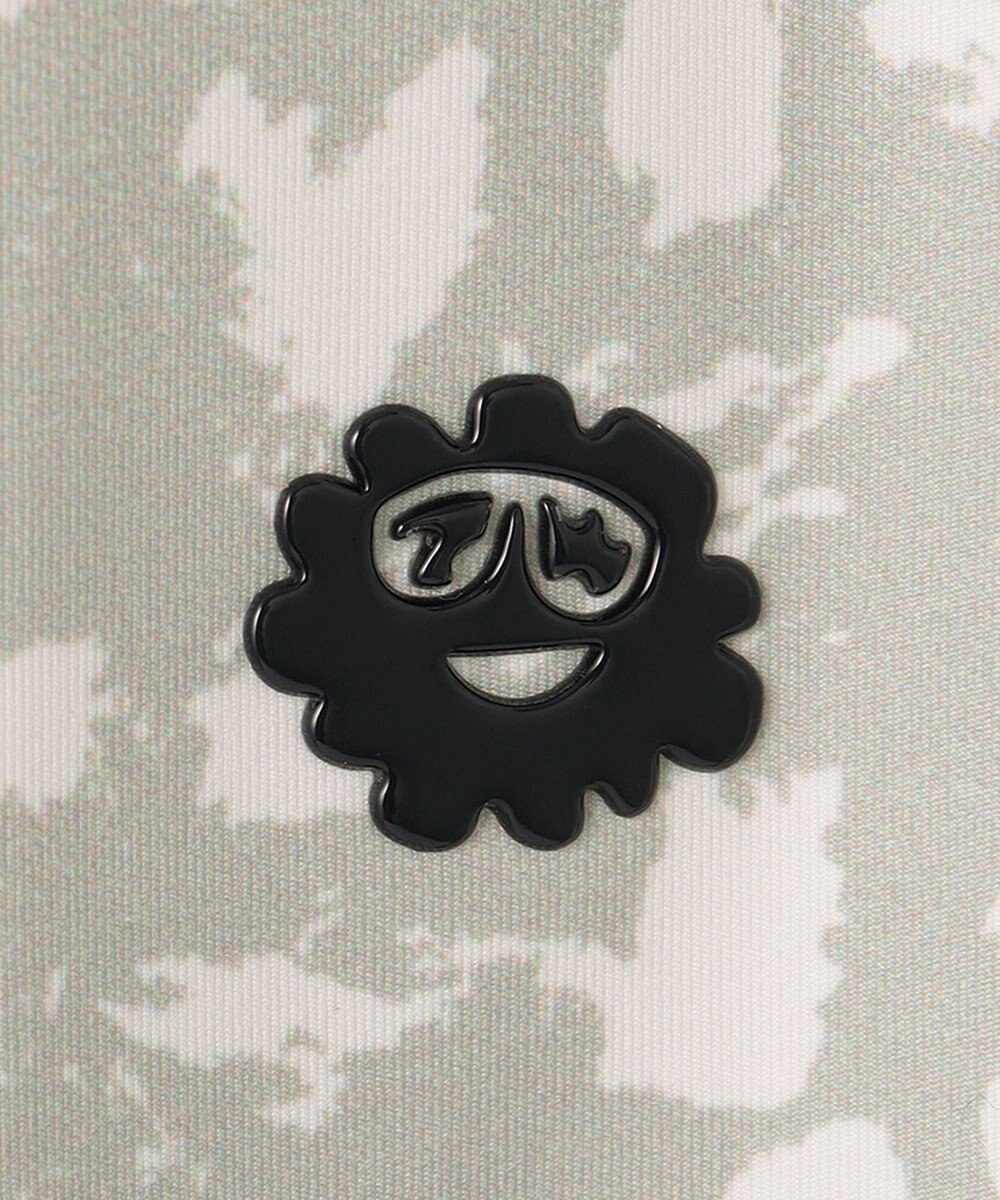 PW CIRCULUS 【WOMEN】【ストレッチ/UVケア】アニマルプリント ロゴ モックネック シャツ 