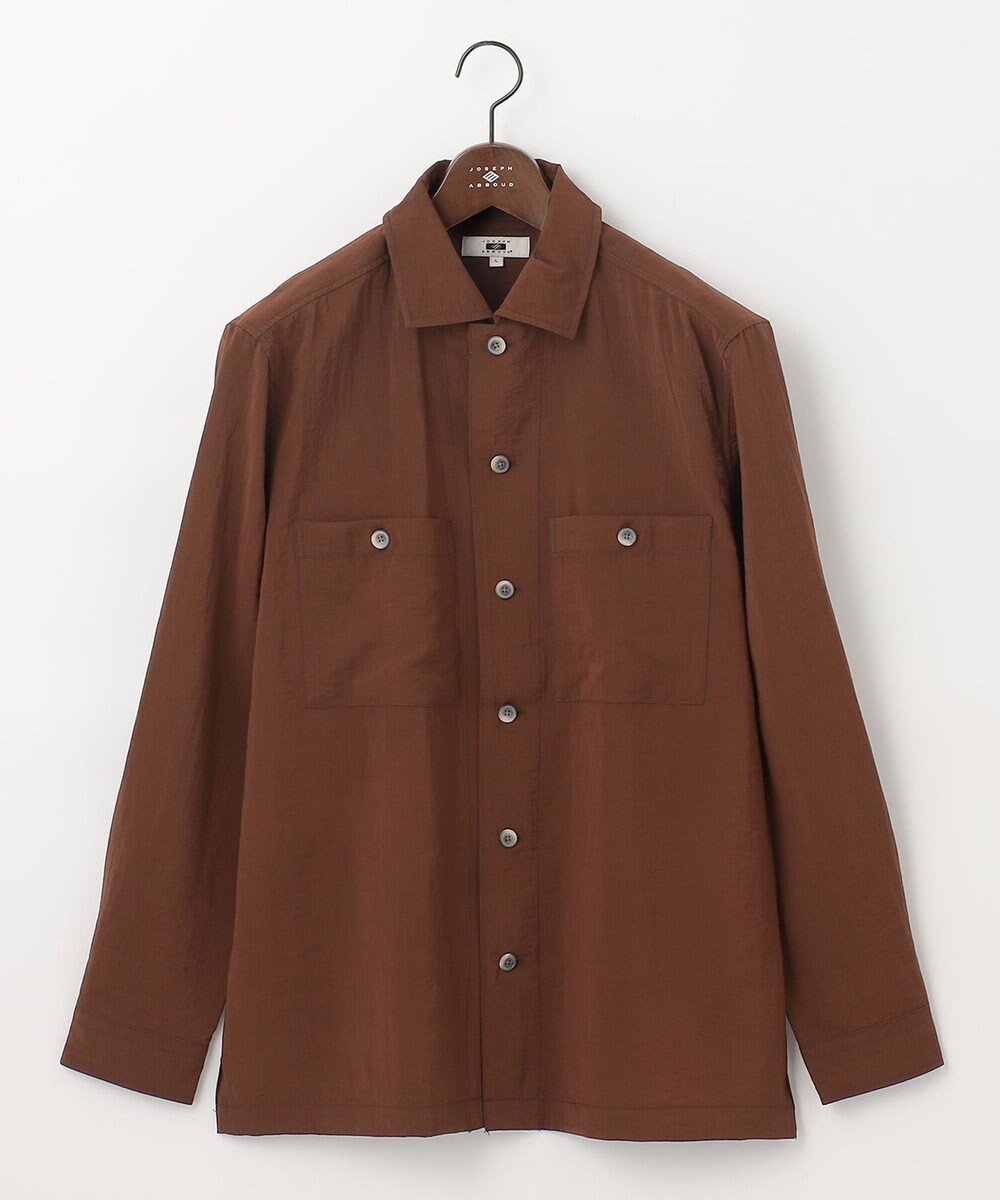 JOSEPH ABBOUD 【サスティナブル】リンクルマイヤー シャツアウター 