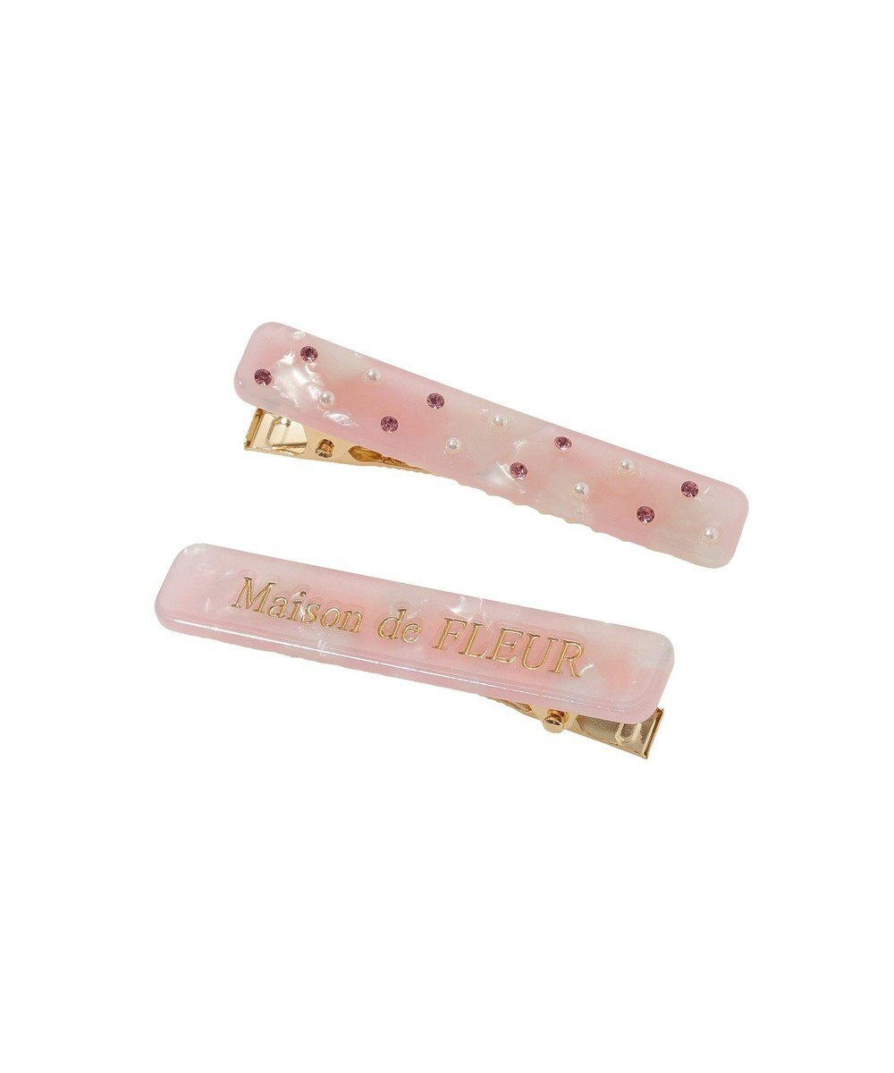 Maison de FLEUR 2セットアセチロゴクリップ 