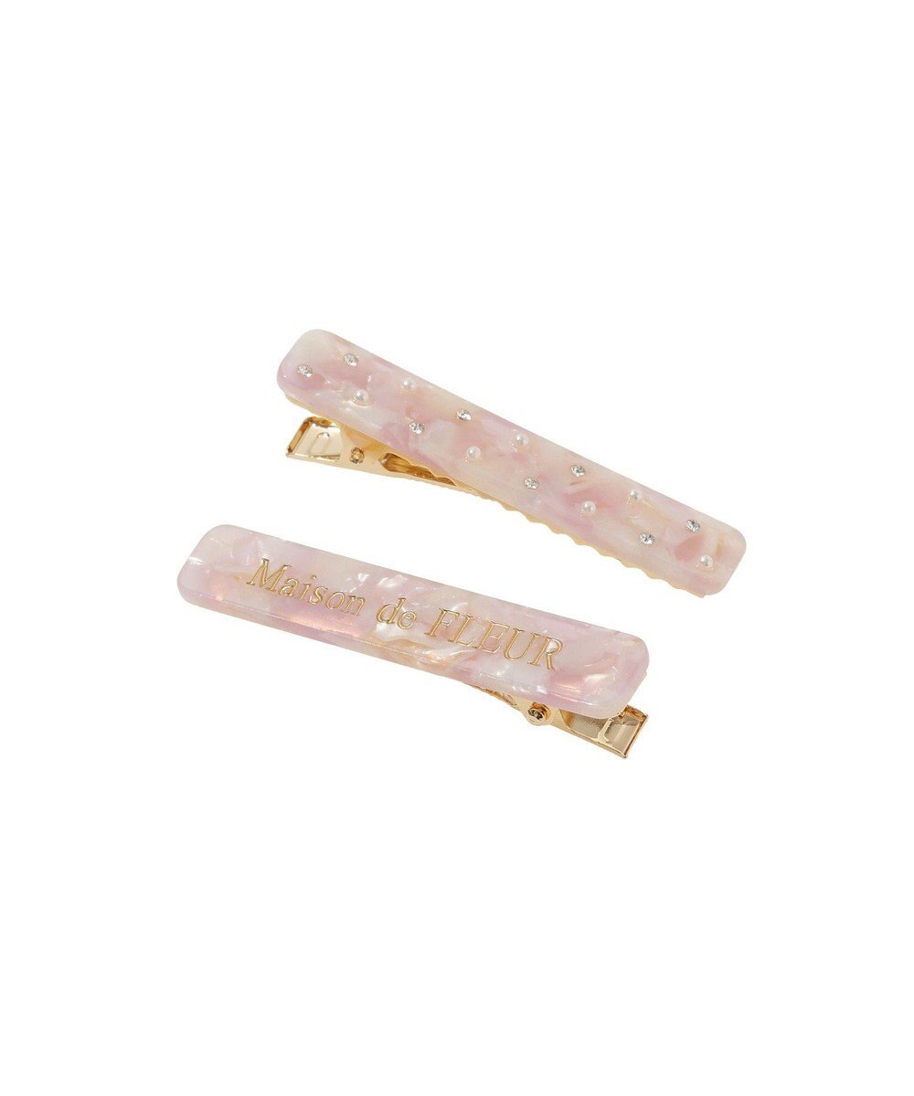 Maison de FLEUR 2セットアセチロゴクリップ 
