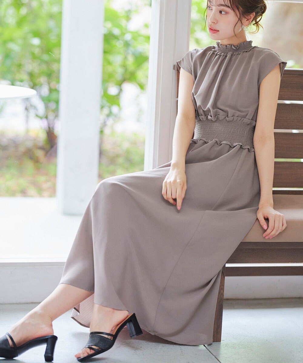 Tiaclasse 【小倉優子さん着用】ラタン風配色ストラップサンダル 