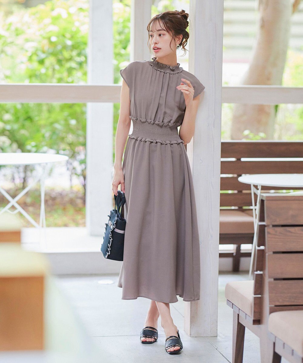 Tiaclasse 【小倉優子さん着用】ラタン風配色ストラップサンダル 