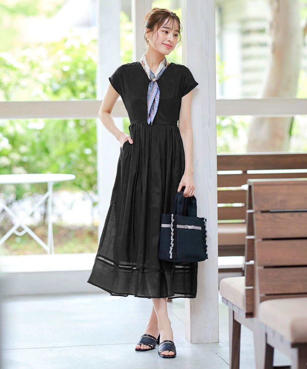 Tiaclasse 【小倉優子さん着用】ラタン風配色ストラップサンダル 