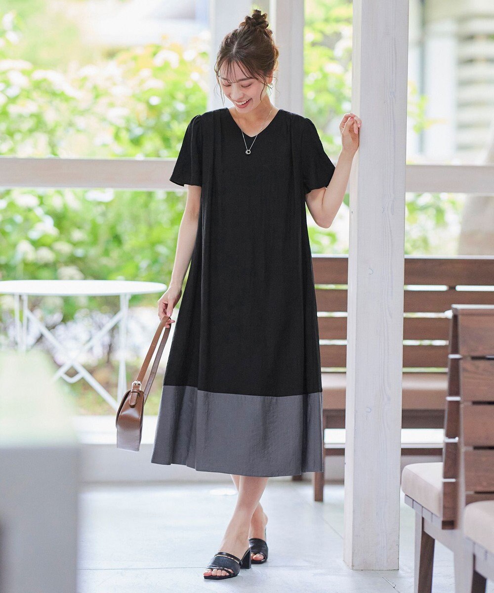 Tiaclasse 【小倉優子さん着用】ラタン風配色ストラップサンダル 