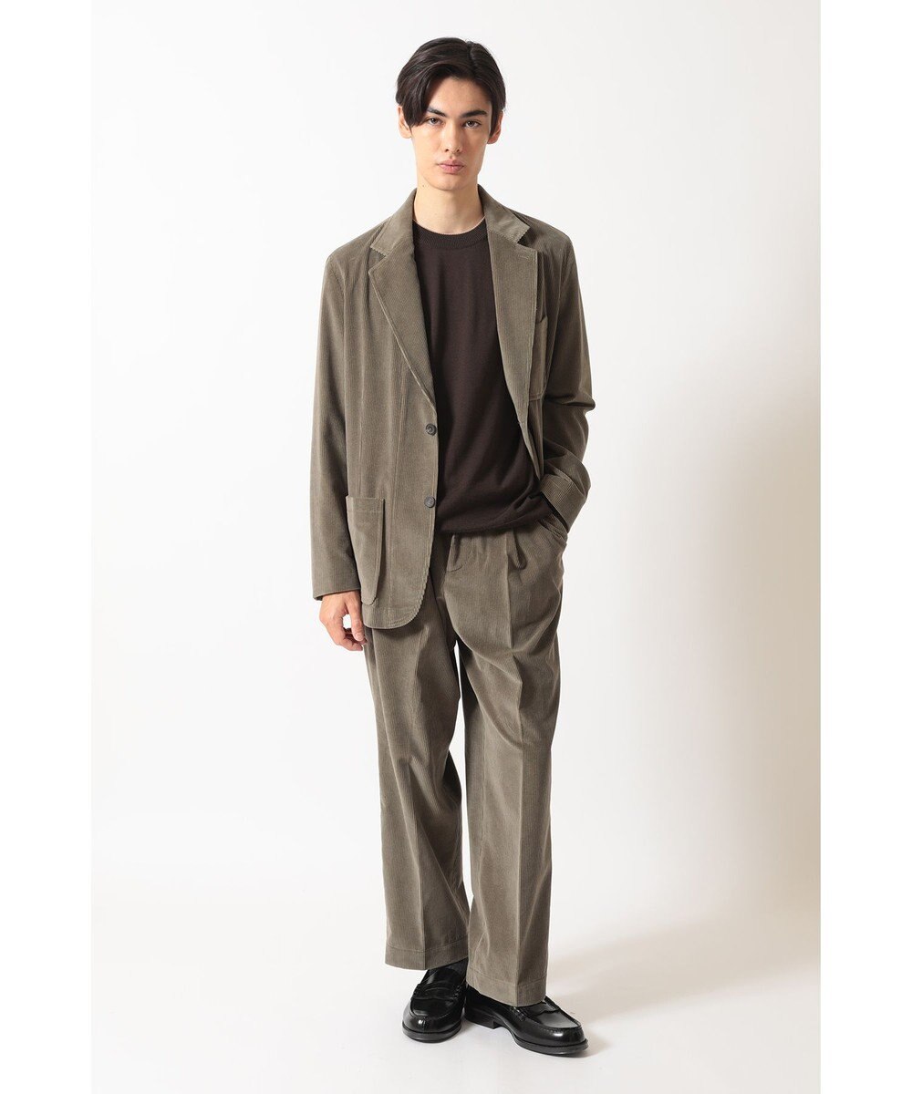 DAKS ソフトイタリアンコーデュロイカジュアルテーラードブレザー 