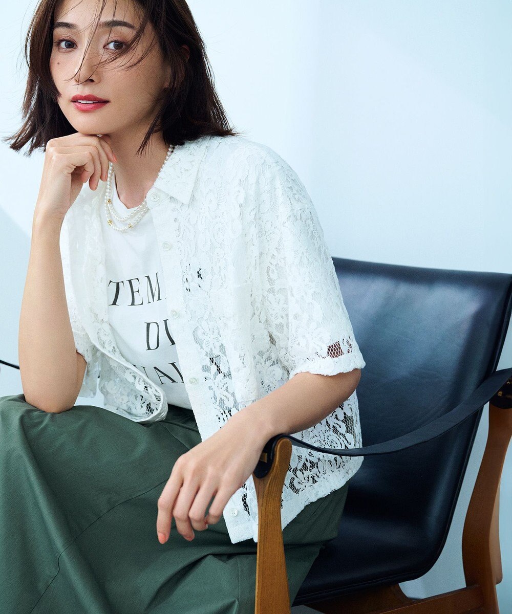 23区 【SLOW/一部店舗限定】MVSコットン  ロゴTシャツ 