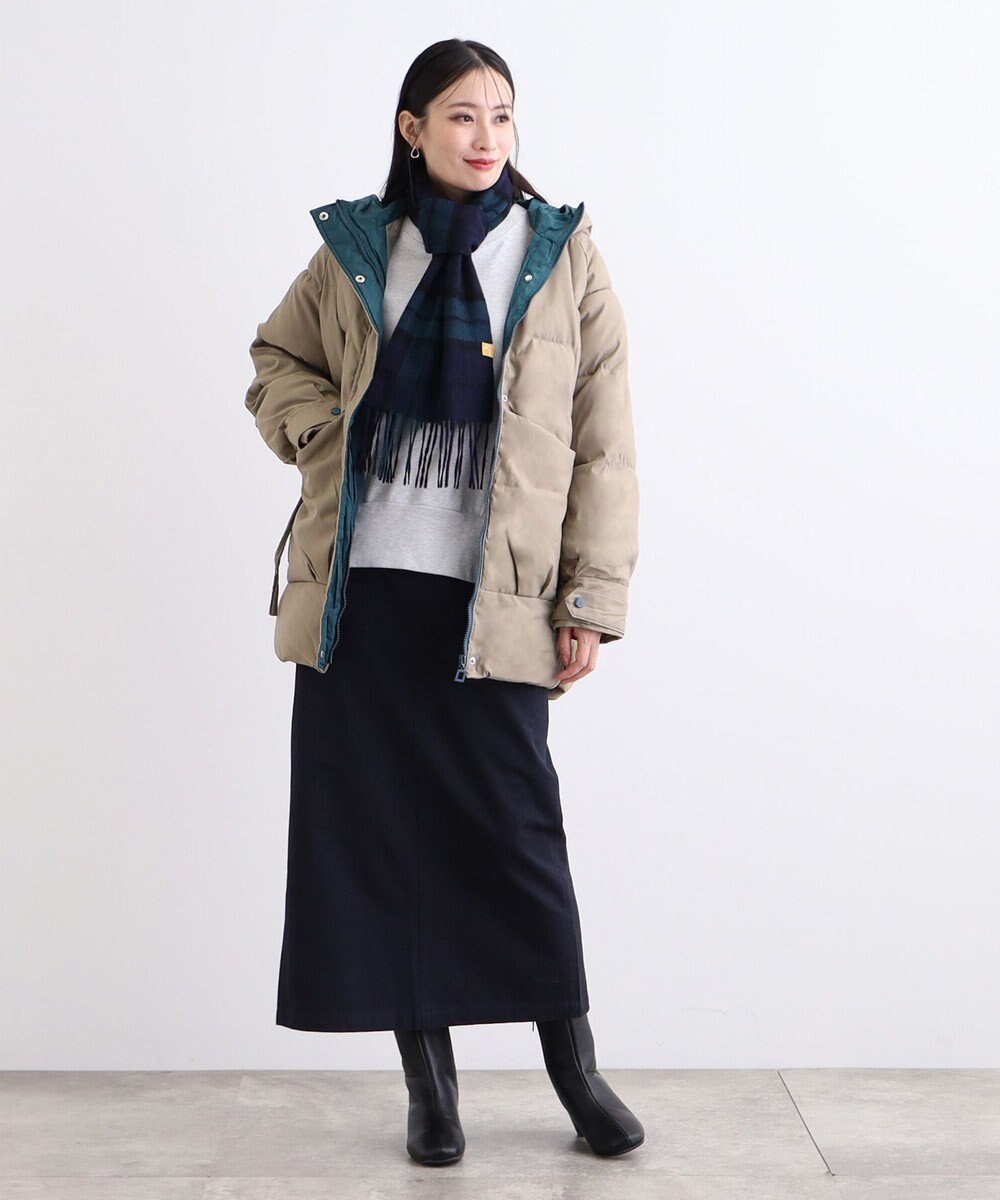 MOONBAT WEB限定【洗える】ミエル (miel) カシミヤ100％ チェックマフラー 