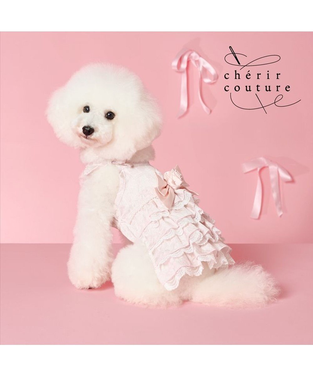 PET PARADISE cherircouture ローズリボン ワンピース 小型犬 