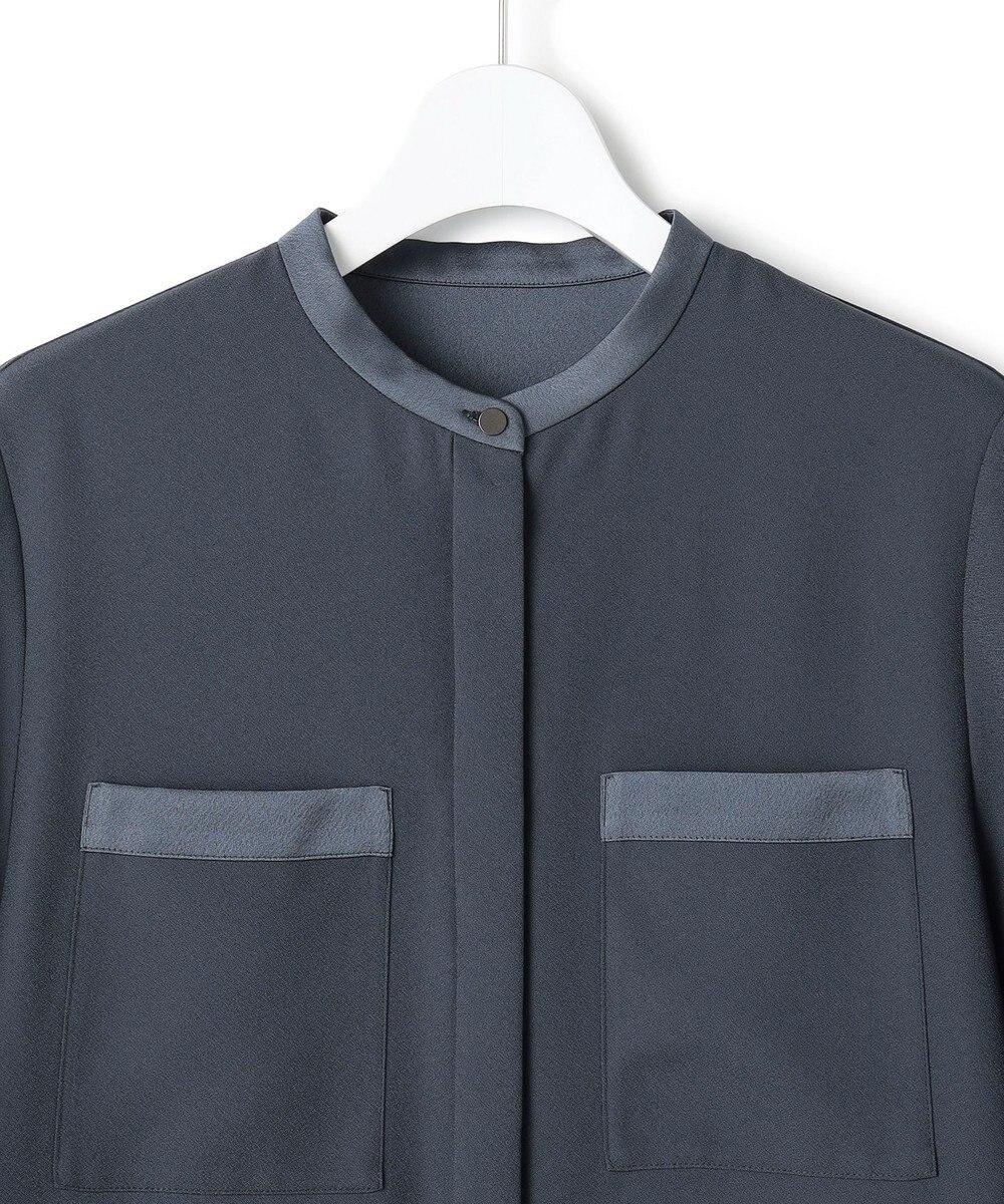 ICB 【先行予約】 FluidBackSatin シャツワンピース 