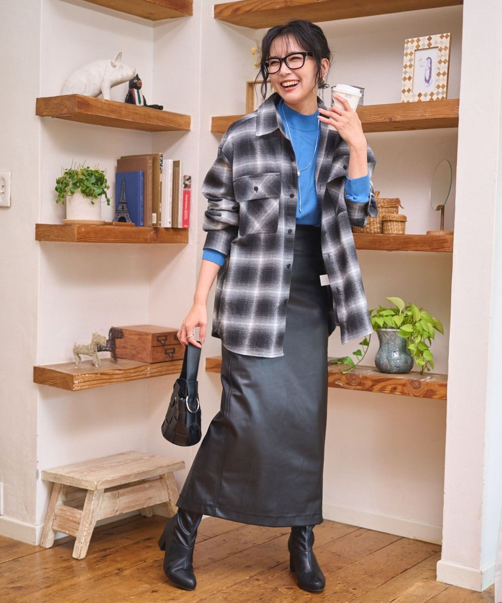 WEGO 【WEB限定/25年秋冬新作/洗濯OK/毛玉レス】ハイネックプルオーバー 