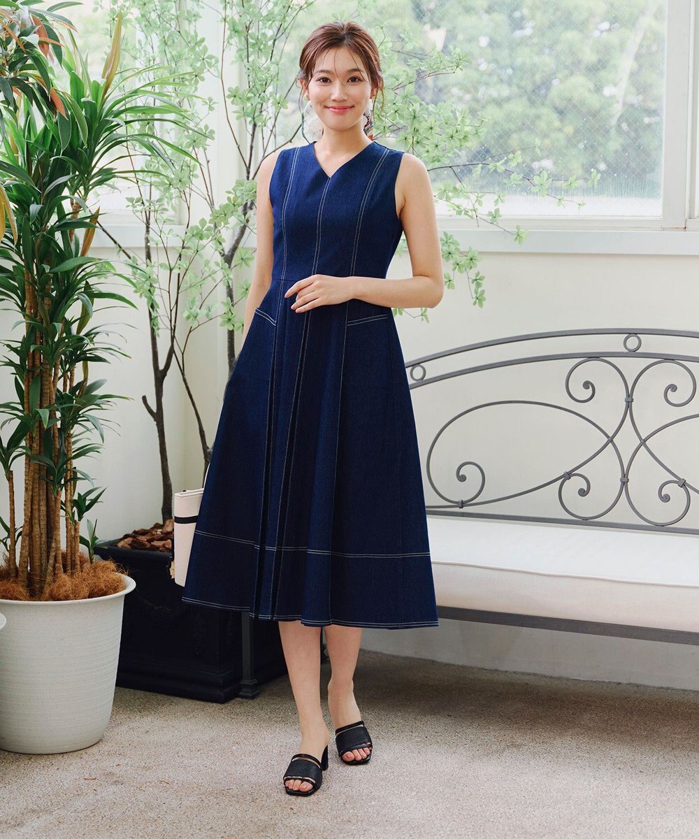 Tiaclasse 【小倉優子さん着用】ラタン風配色ストラップサンダル 