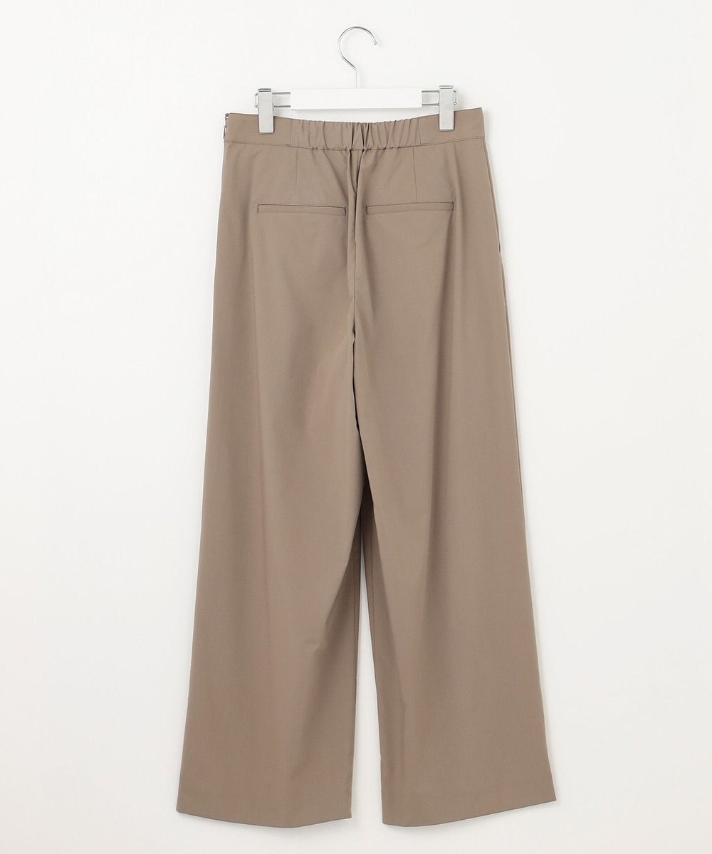 J.PRESS LADIES 【洗える】ストレッチタイプライター ラップディテール ワイド パンツ 