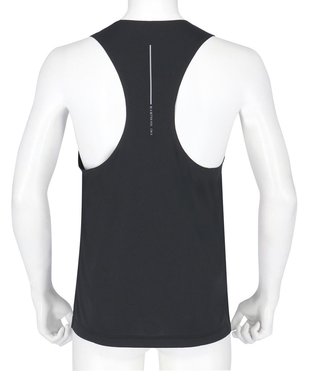 CW-X 【MEN】 CW-X トップス 【薄軽ランニングシャツ】 ノースリーブ タンクトップ スクエアネック 吸汗速乾性(本体) メンズ DLO180 /ワコール 
