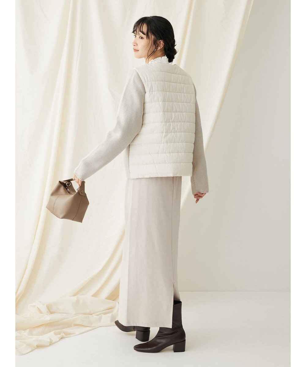 CRAFT STANDARD BOUTIQUE 中綿×ニット切替ジャケット 