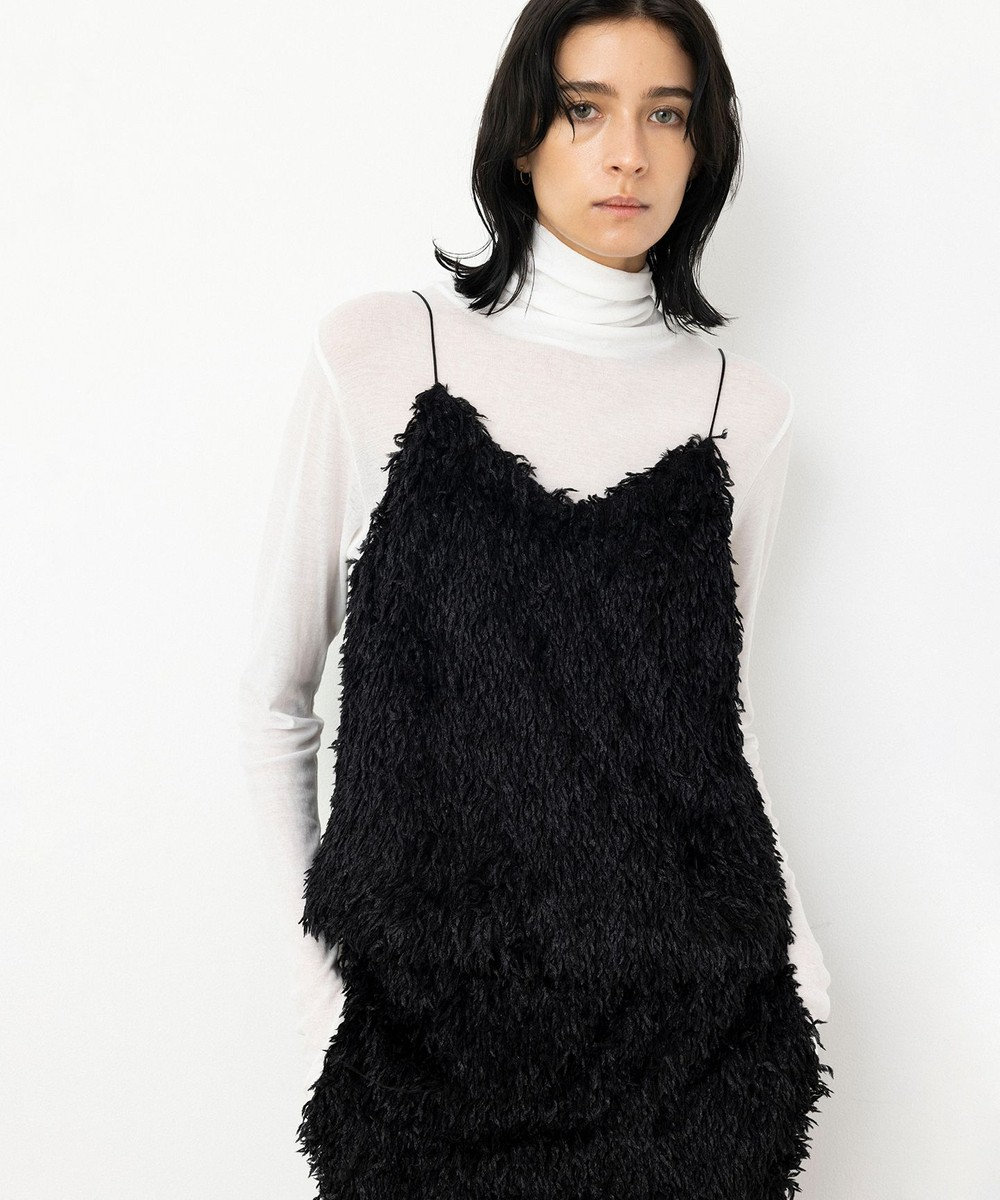 NAVE 【Nave・洗える】フェザーフリンジ キャミソールブラウス 