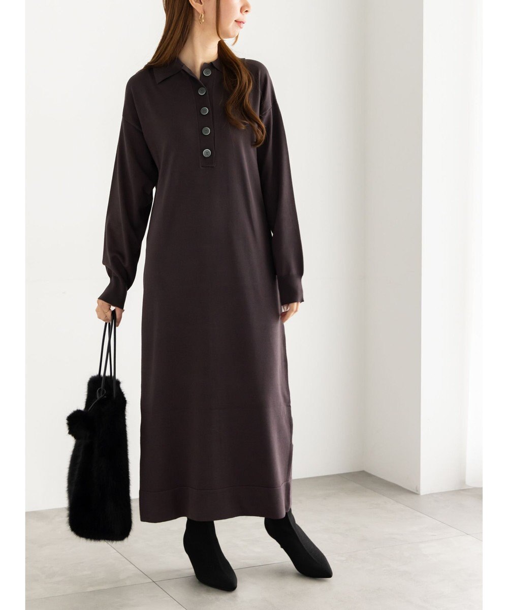 Te chichi ニットポロワンピース《2025Autumn catalog vol.2 item》 