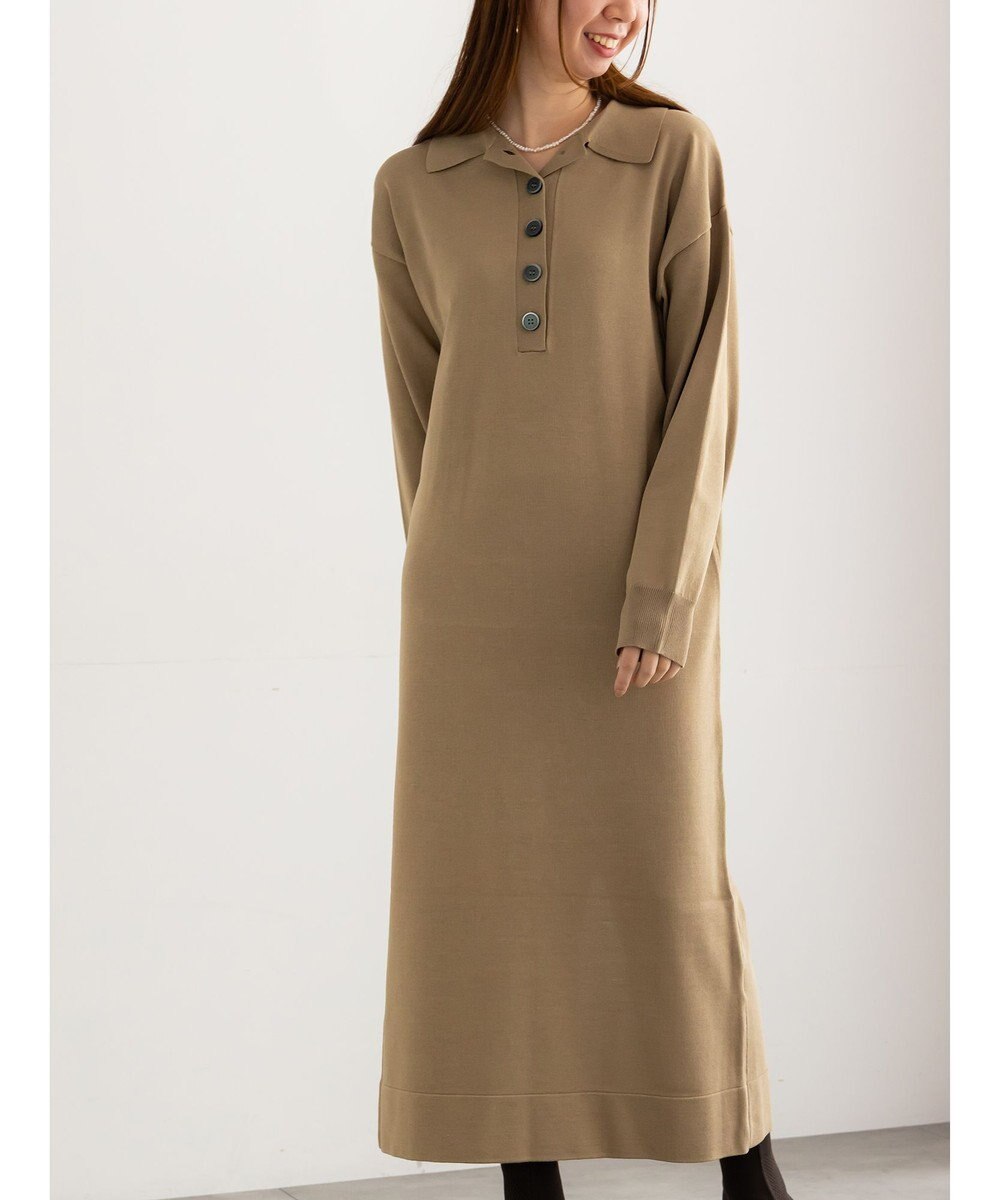 Te chichi ニットポロワンピース《2025Autumn catalog vol.2 item》 