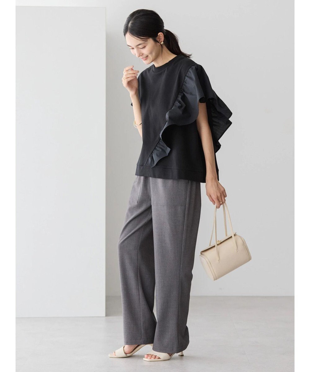 AMERICAN HOLIC ショルダーフリルミニ裏毛プルオーバー 