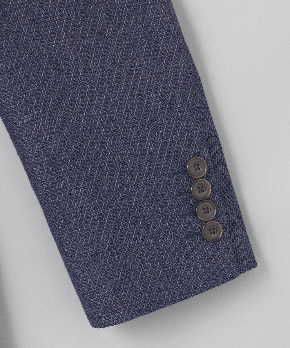 GOTAIRIKU 【DORMEUIL】ドーメル HEXAGON リネン ジャケット_ネイビー 