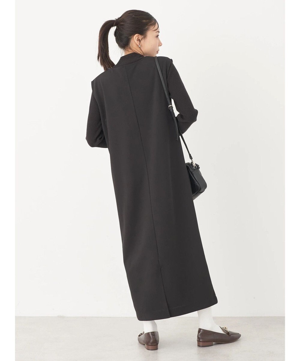 earth music&ecology ＳＥＴ２点Ｖネックジャンスカ＋ハイネックニット 