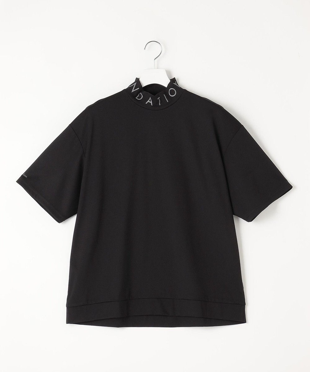 23区GOLF 【23Fondation/MEN】【UVケア】衿ロゴ モックネックシャツ 