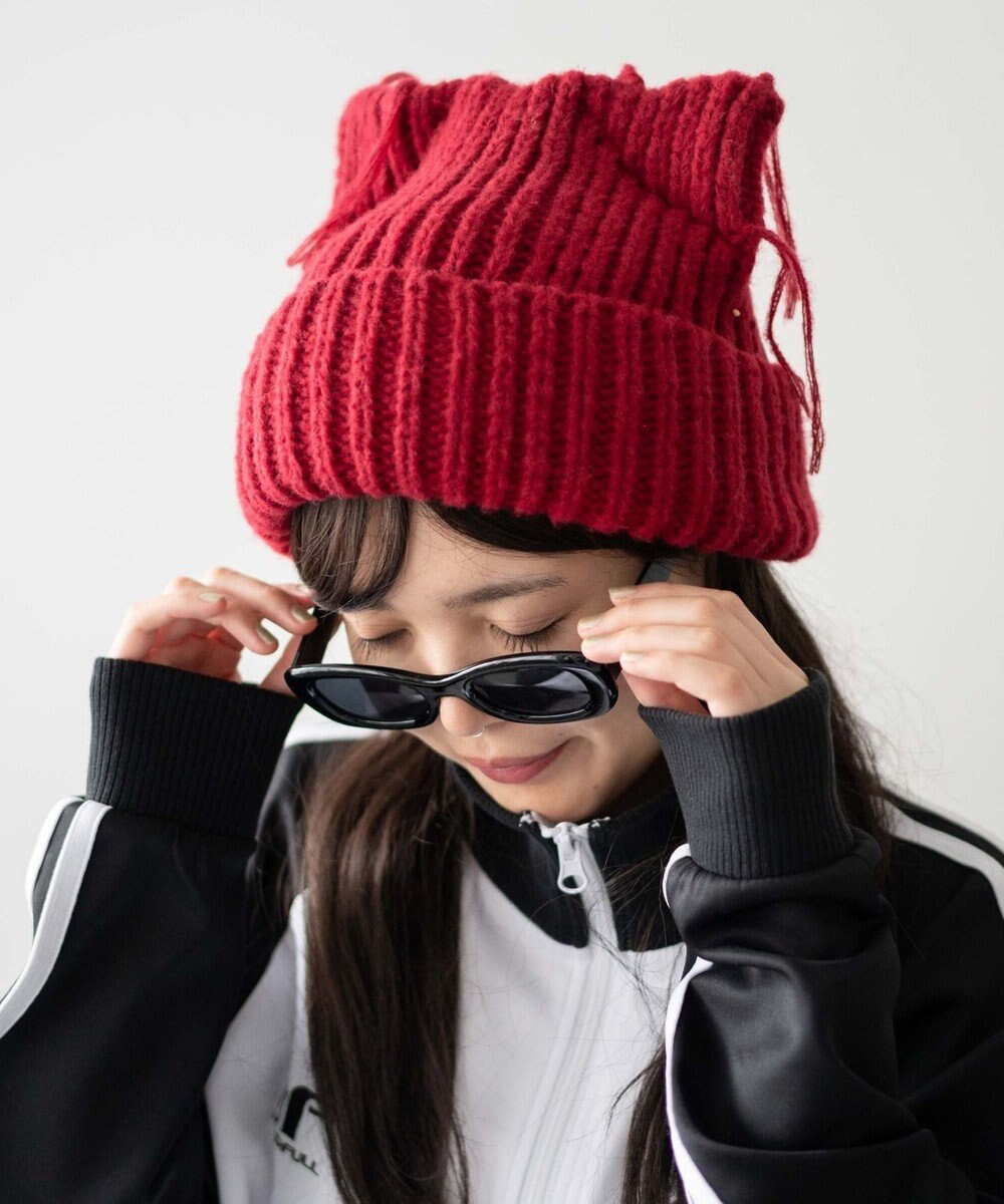 WEGO ローゲージネコミミニットキャップ 