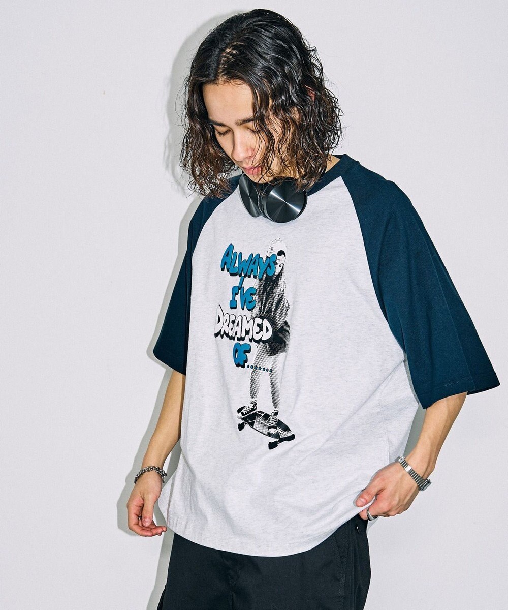 WEGO フォトグラフィックラグランBIGT（S） 