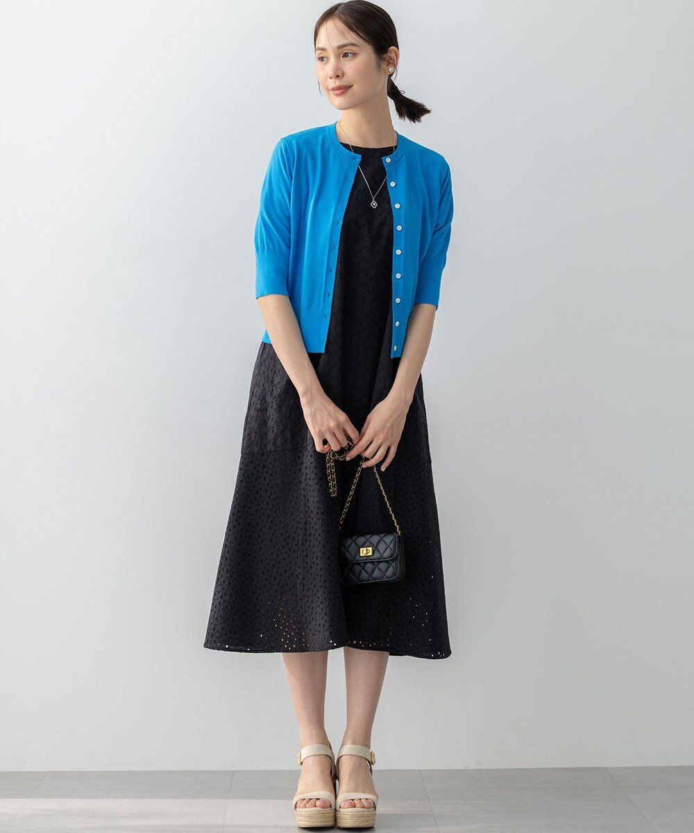 組曲 エンブロイダリーレースフレアスリーブ ワンピース 