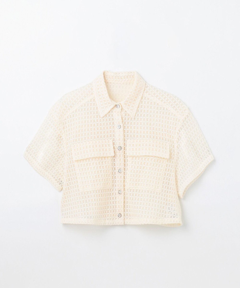 GRACE CONTINENTAL ラッセルメッシュシャツ 