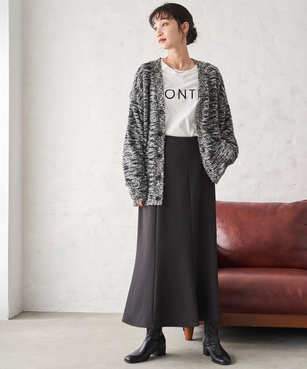 WEGO ツイストブークレカーディガン 