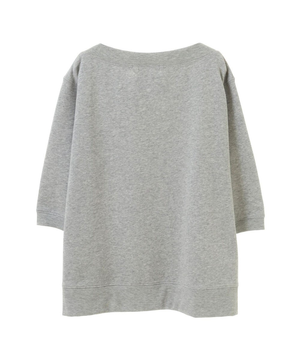 Green Parks ボートネックラメミニ裏毛プルオーバー 