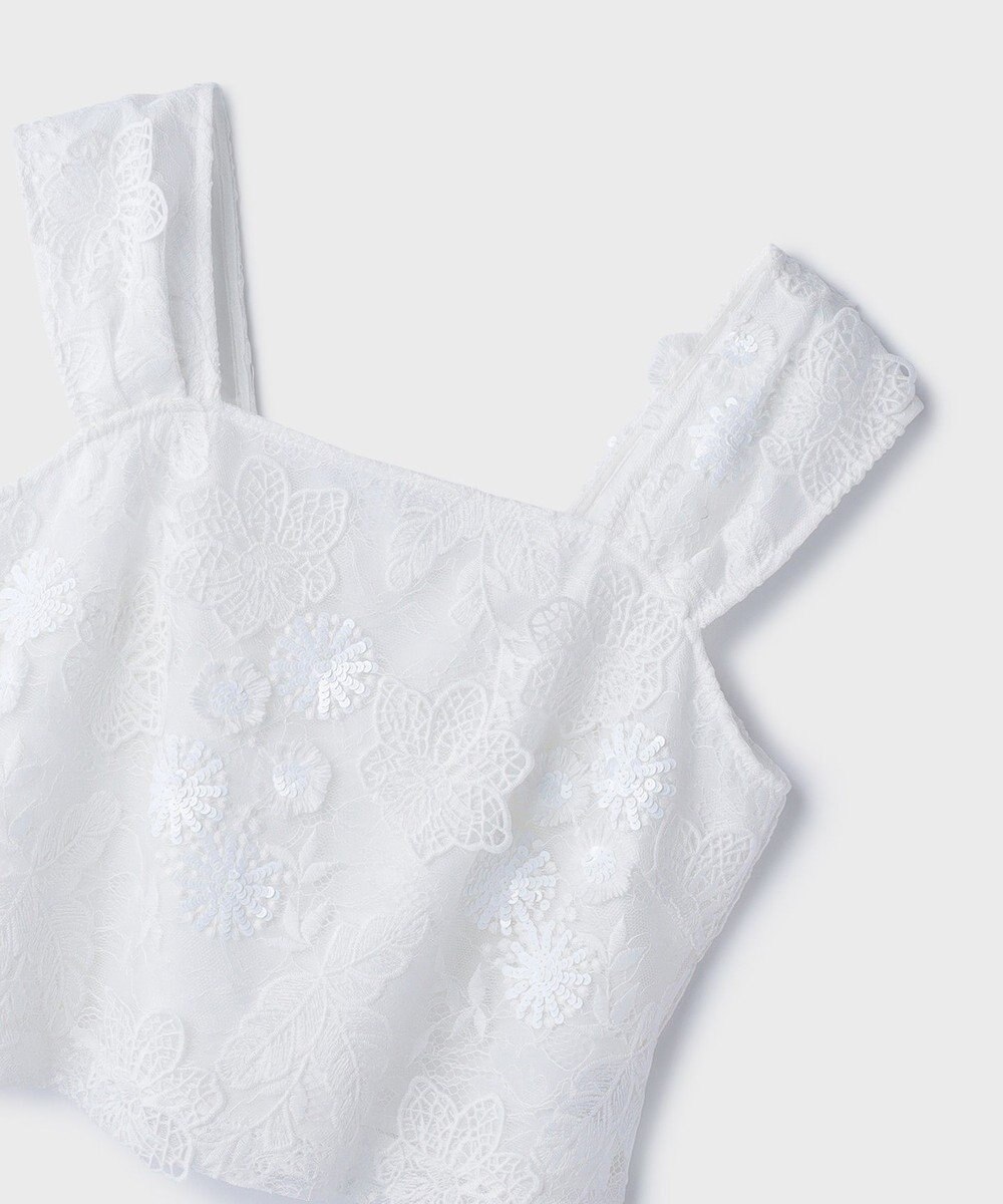 GRACE CONTINENTAL チュール刺繍トップ 
