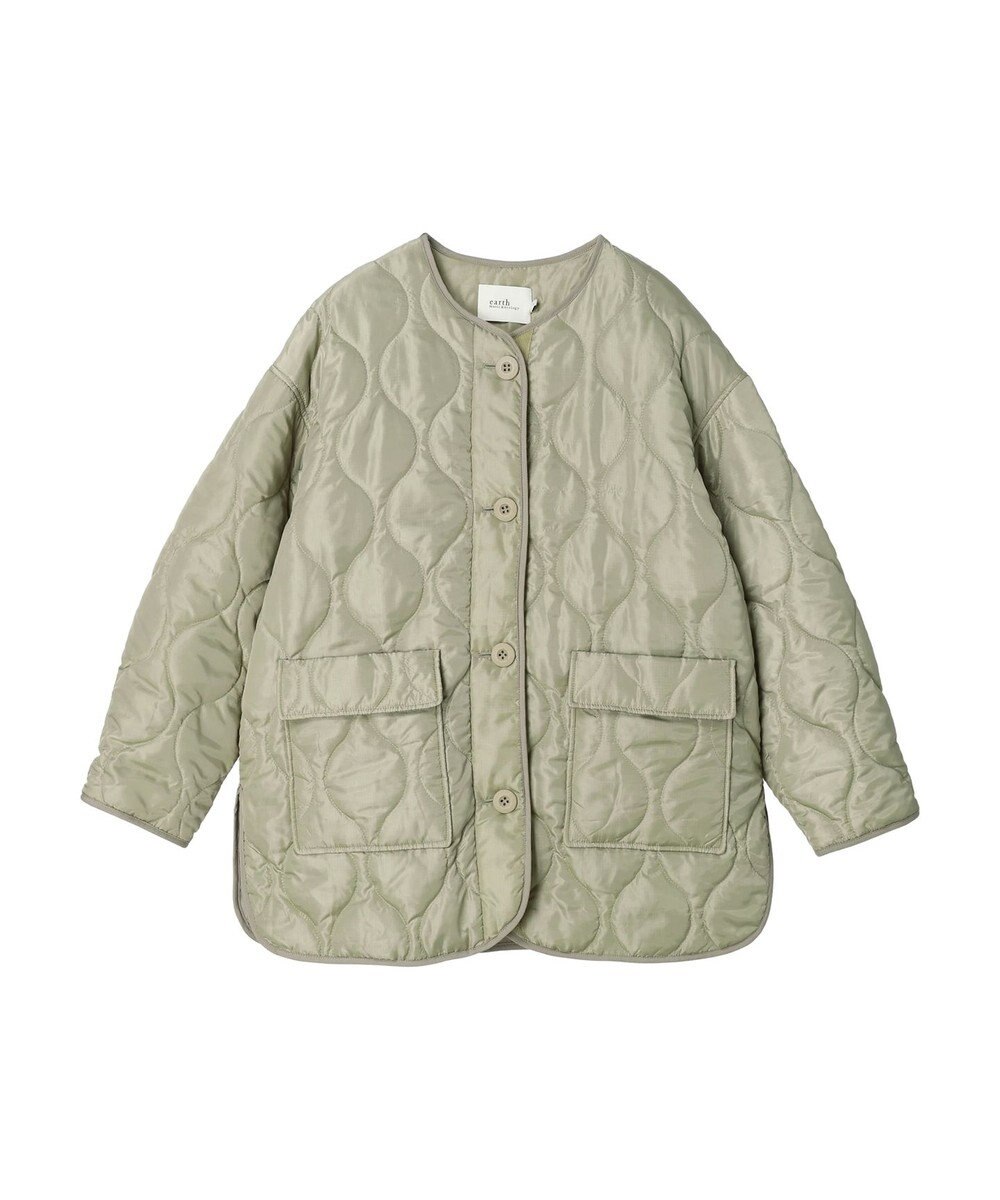 earth music&ecology キルティングハーフブルゾン 