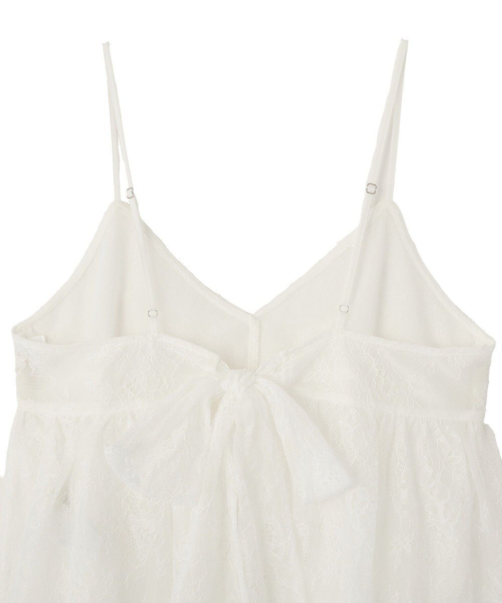 earth music&ecology フリンジレースバックリボンキャミ 