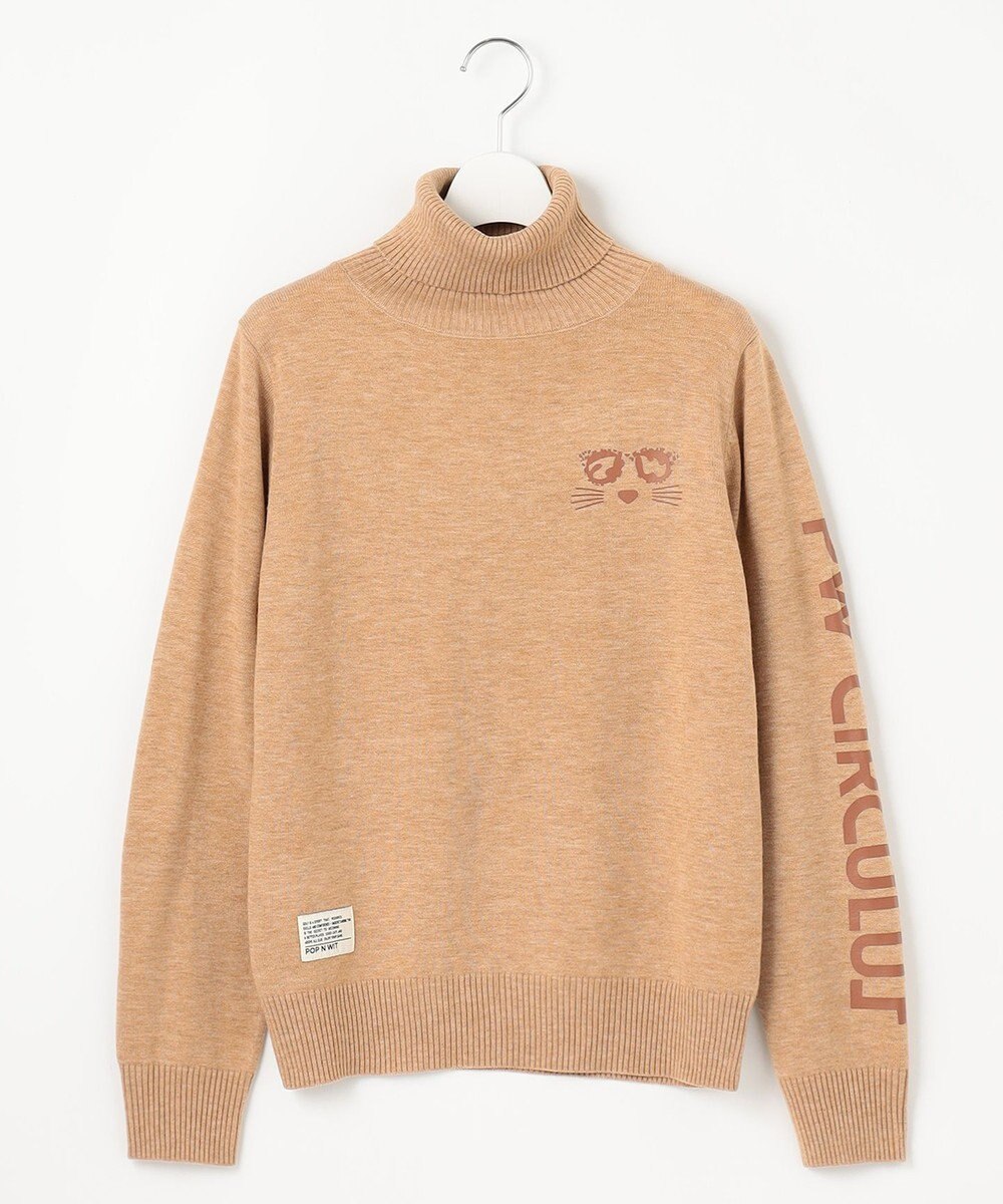 PW CIRCULUS 【WOMEN】LEOPARD ジャガードタートルニット 