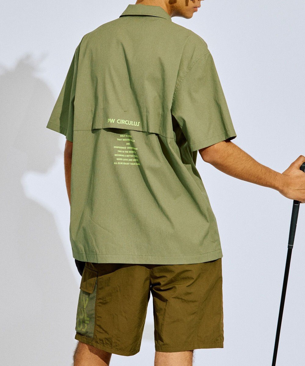 PW CIRCULUS 【UV遮蔽率97.8% / 軽量のDotAir / 高通気 / 軽撥水】【MEN】メッシュポケットシャツ ゴルフ 