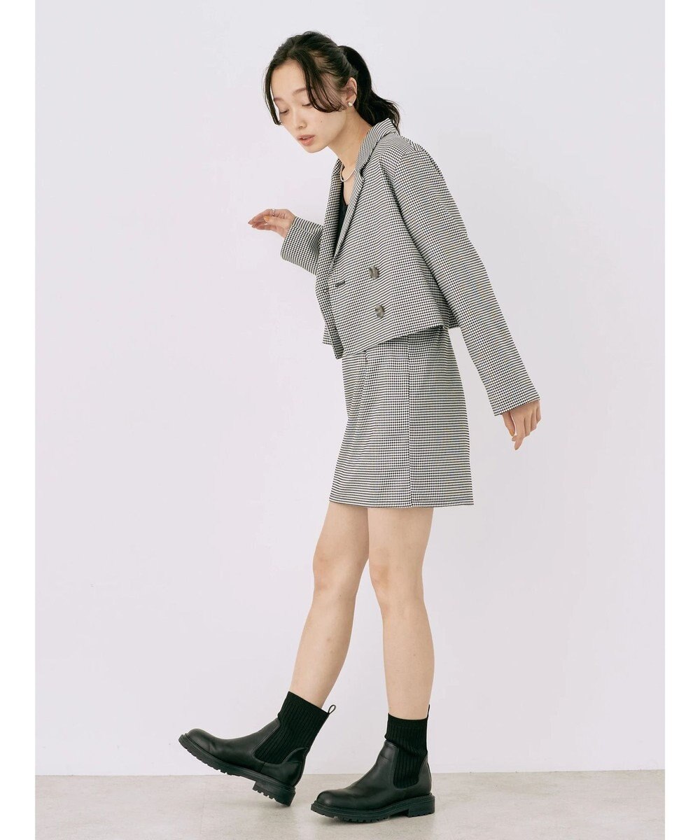 earth music&ecology チェックショートジャケット 